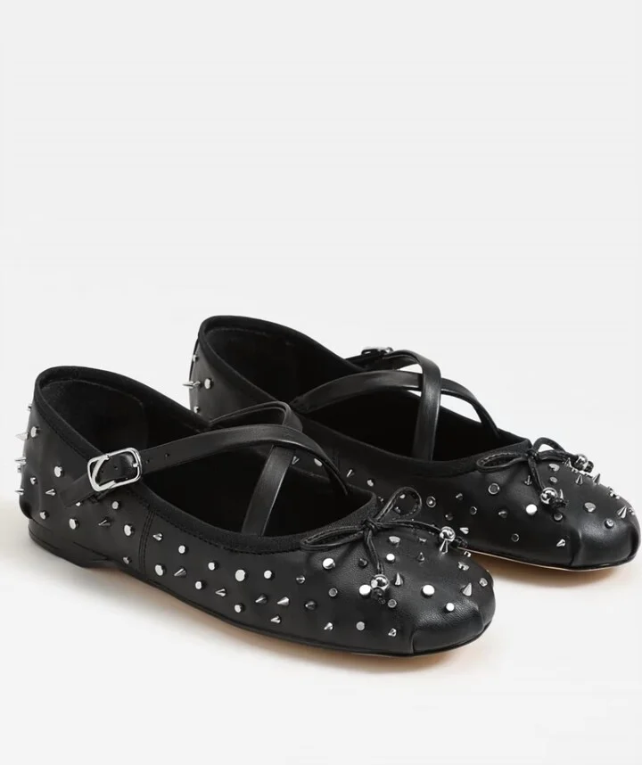 Women's Zuri Stud Ballet Flats In Black