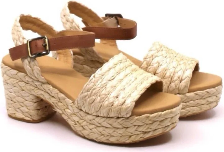Wome's Gali Natural Sandal In Brown