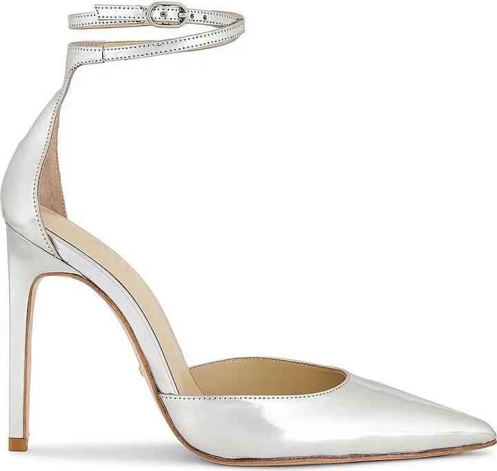 Womne's Dania Pump In Silver Chrome Metallic