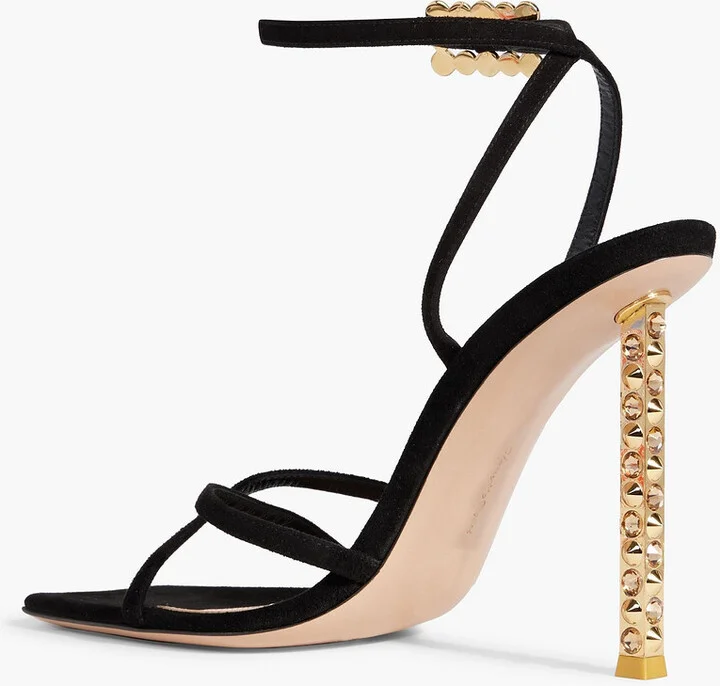 Wonder embellished suede sandals - Image 3