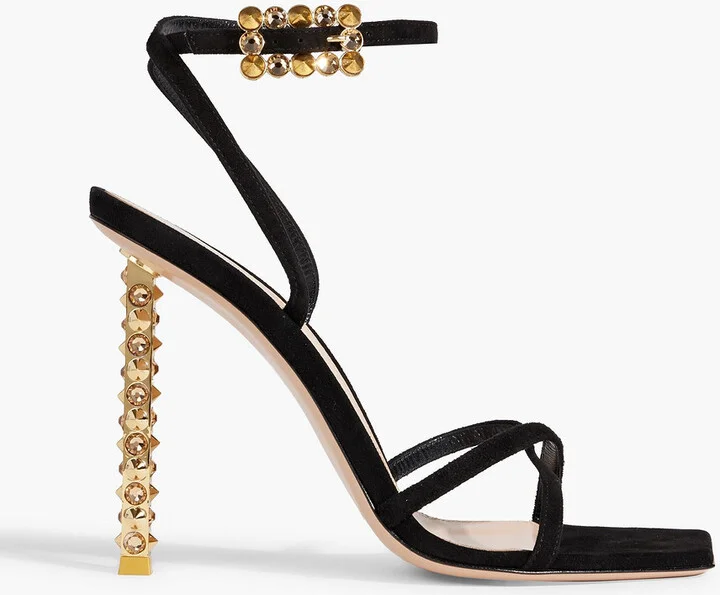 Wonder embellished suede sandals