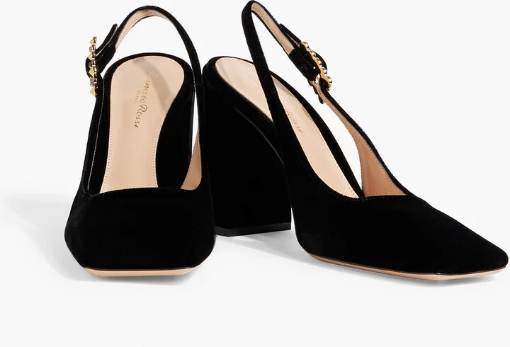 Wondy 95 velvet slingback pumps - Image 2