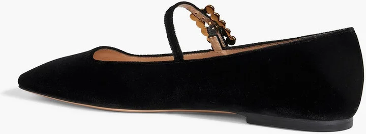 Wondy velvet ballet flats - Image 3