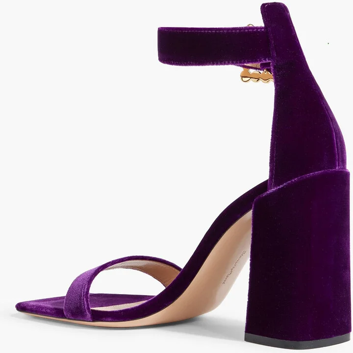 Wondy velvet sandals - Image 6