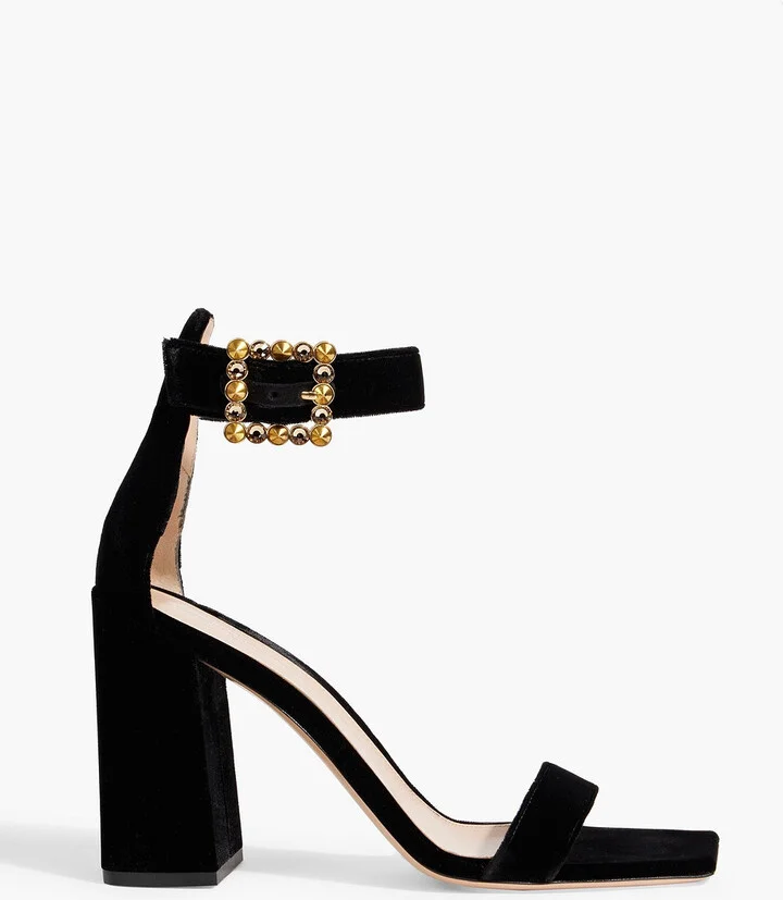 Wondy velvet sandals