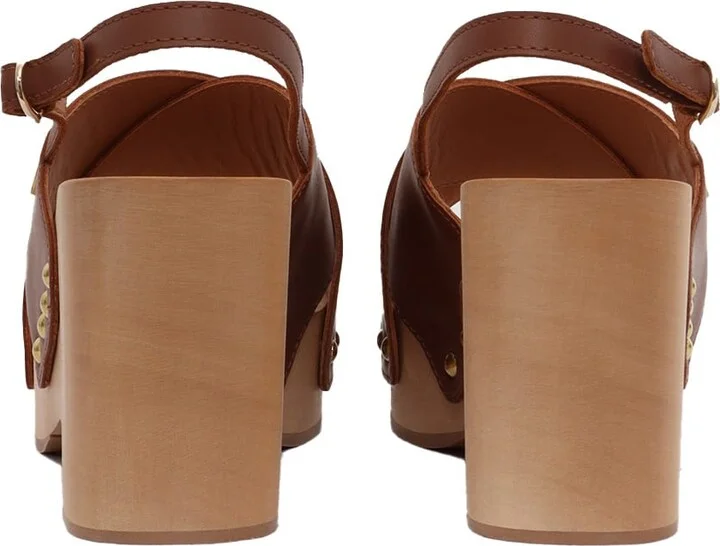 Wooden Heeled Sandals - Image 3