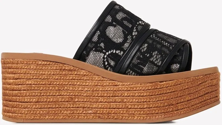 Woody 65 Espadrille Platform Lace Sandals