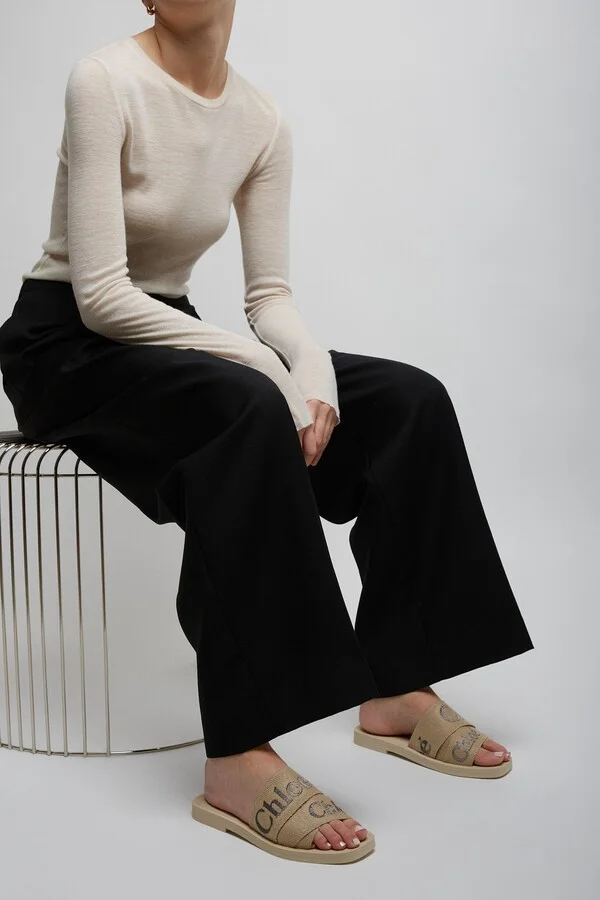 Woody beige slides - Image 2