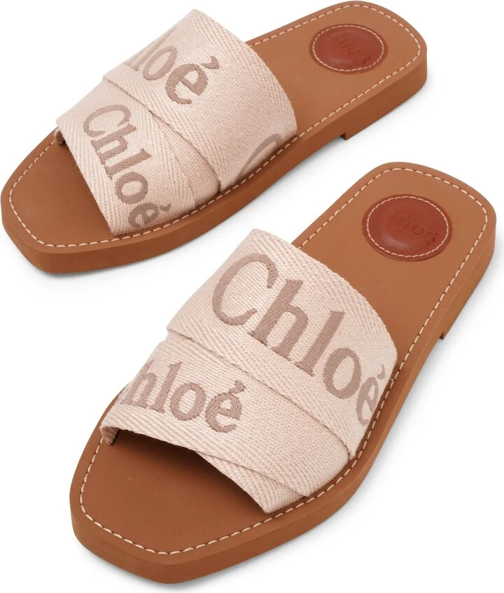 Woody blushy beige slide sandals - Image 5