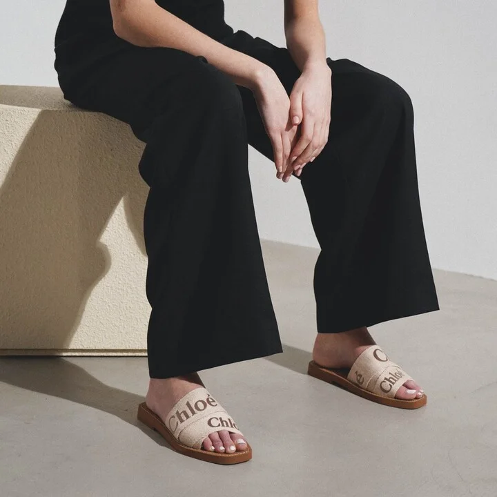 Woody blushy beige slide sandals - Image 6