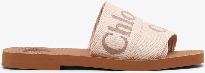 Woody blushy beige slide sandals