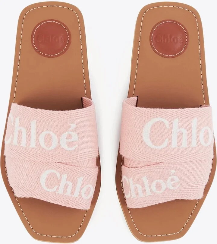 Woody Logo Embroidered Flat Slides - Image 2
