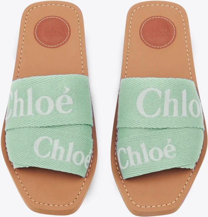 Woody Logo Embroidered Flat Slides - Image 2