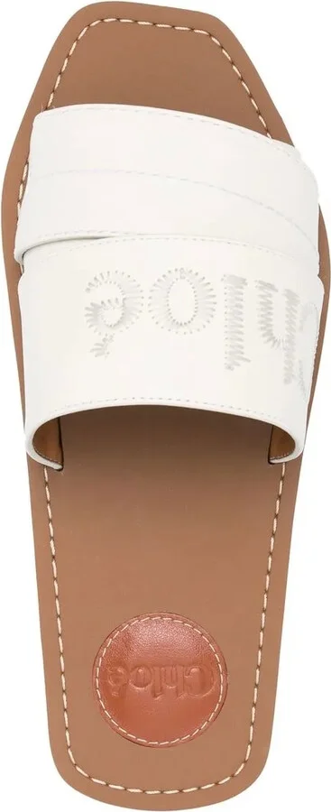 Woody logo-embroidered sandals - Image 4