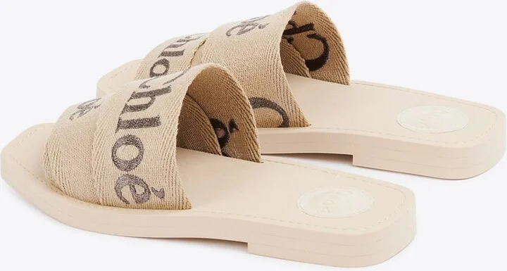 Woody Logo Embroidered Slides - Image 2