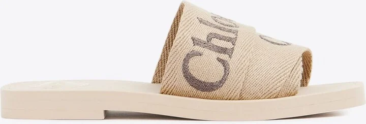 Woody Logo Embroidered Slides