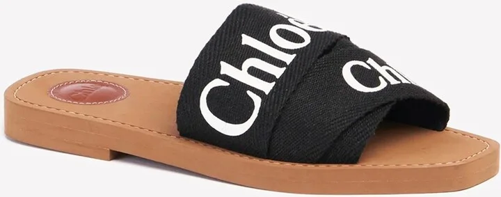 Woody Logo Flat Mules - Image 2