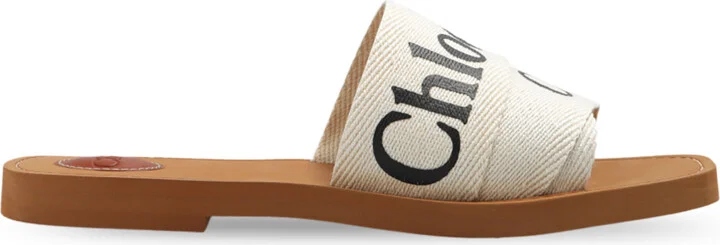 ‘Woody’ Slides, , - Cream