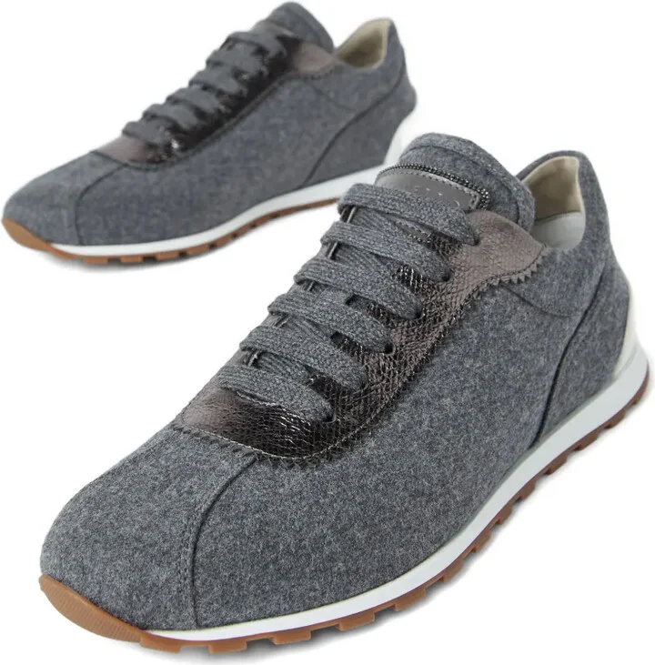 Wool Leather Sneakers - Image 2