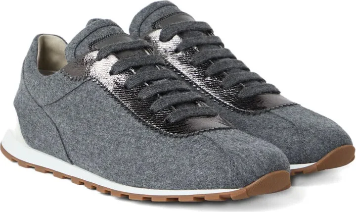 Wool Leather Sneakers - Image 4