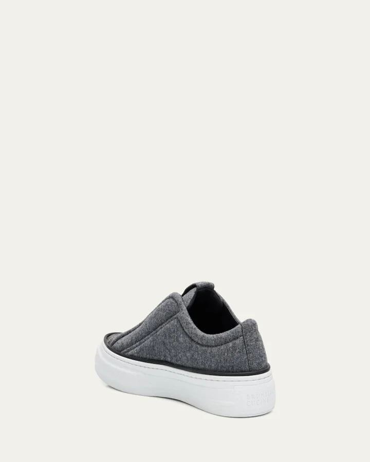 Wool Monili Slip-On Sneakers - Image 4
