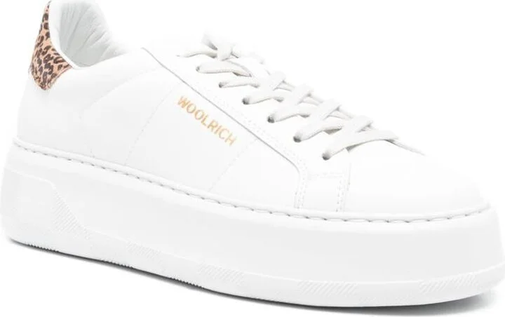 Woolrich Chunky Court Leather Sneakers - Image 4