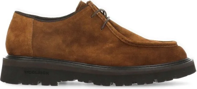 Woolrich Logo Debossed Derby Shoes