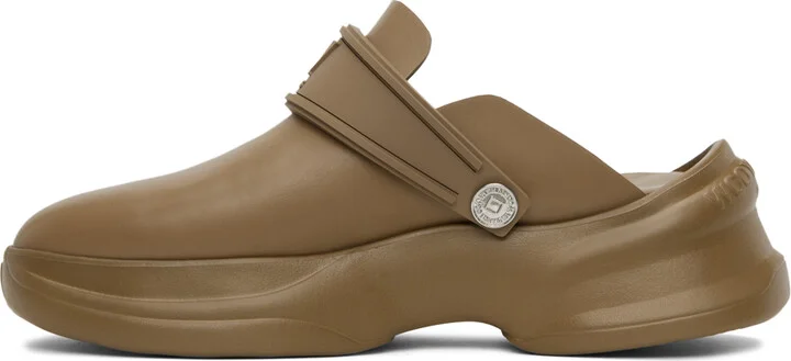 WOOYOUNGMI Beige Embossed Clogs - Image 3