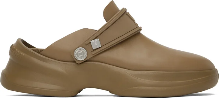 WOOYOUNGMI Beige Embossed Clogs