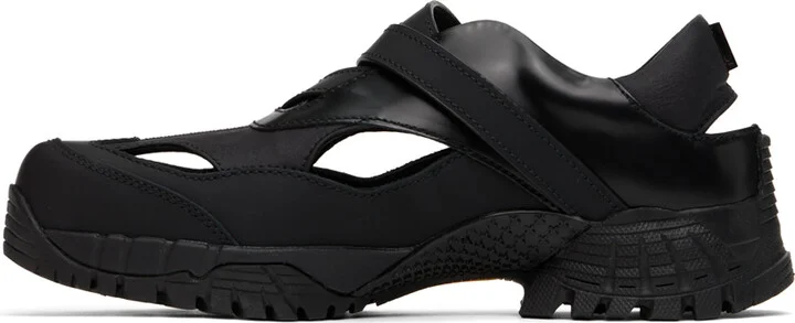 WOOYOUNGMI Black Cutout Sneakers - Image 3