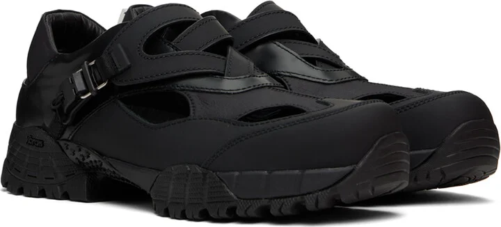 WOOYOUNGMI Black Cutout Sneakers - Image 4