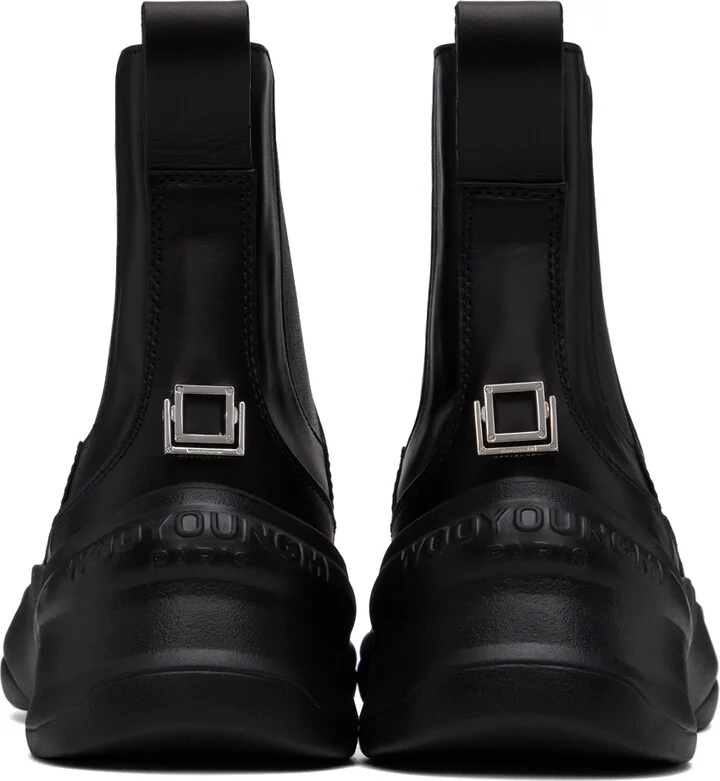 WOOYOUNGMI Black Leather Chelsea Boots - Image 2