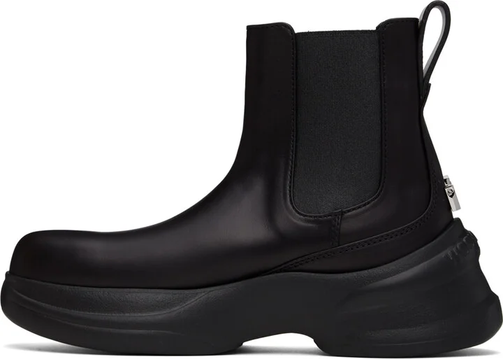 WOOYOUNGMI Black Leather Chelsea Boots - Image 3