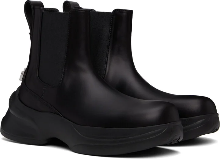 WOOYOUNGMI Black Leather Chelsea Boots - Image 4