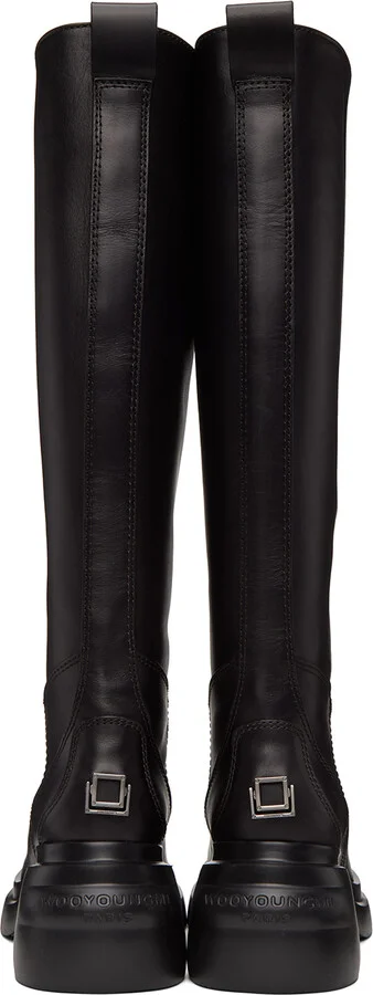 WOOYOUNGMI Black Plaque Boots - Image 2