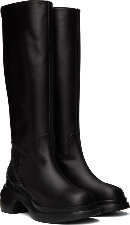 WOOYOUNGMI Black Plaque Boots - Image 4