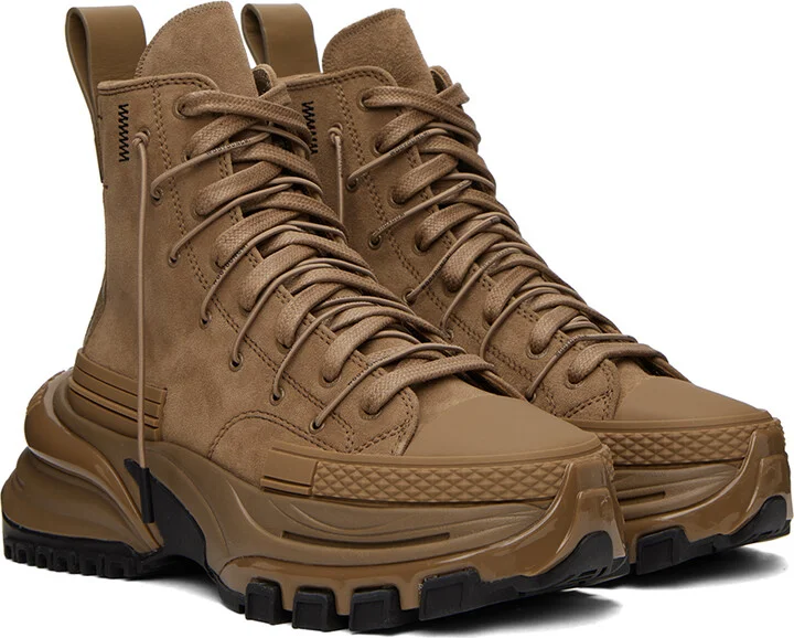 WOOYOUNGMI Brown Double Lace Sneakers - Image 4