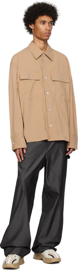 WOOYOUNGMI White & Brown Low Sneakers - Image 5