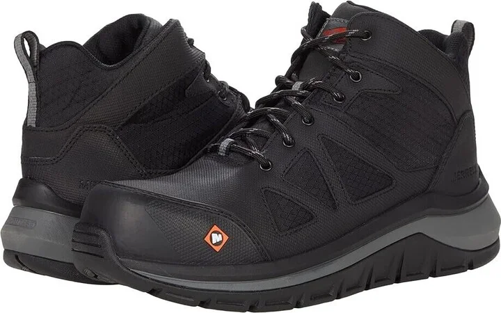 Work Fullbench Speed Mid CF J003319-001 Men 6.5 Black Work Shoes ZPO1518