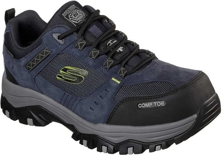 Work Greetah 77183EC Sneakers Mens 9 Navy Black Comp Toe Shoes EEE4123