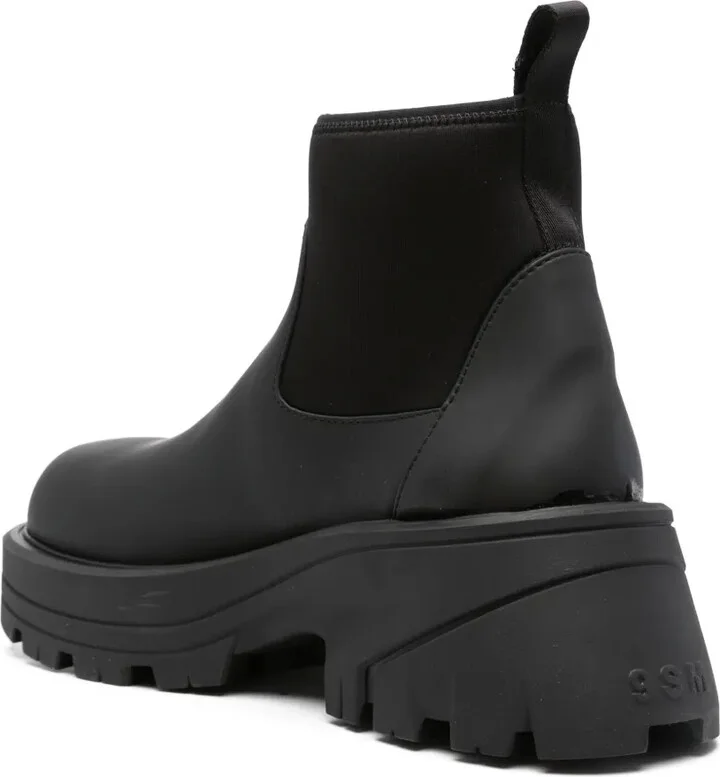Work panelled ankle boots - Image 3