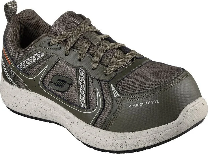 Work Summits SR-Jaily 108077-DKGR Womens 8 Green Comp Toe Shoes ZPO3274