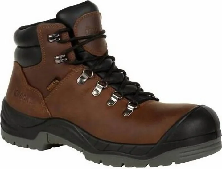 Worksmart Women's Composite Toe Waterproof Work Boot - Wide Width In Brown