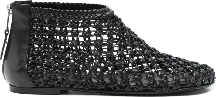 Woven Ankle Boots