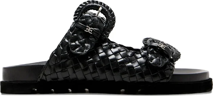 Woven Buckle Sandals