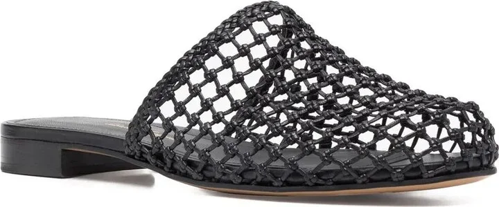 Woven-Design Leather Mules - Image 2