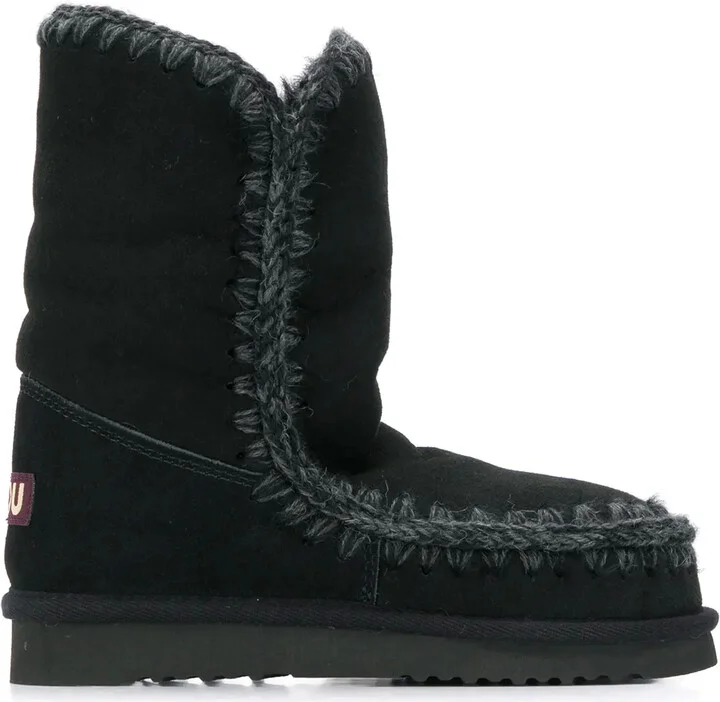 Woven Detail Boots