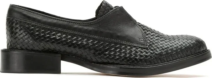 Woven-Effect Loafers