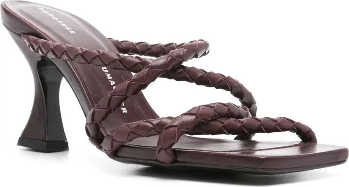 Woven Elegance leather sandals - Image 2