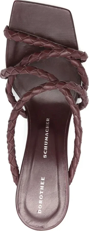 Woven Elegance leather sandals - Image 4